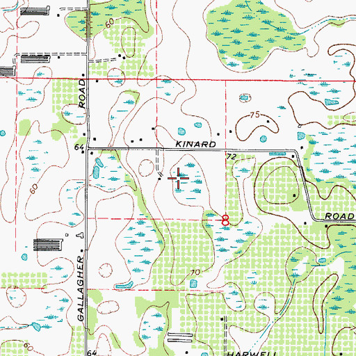 Topographic Map of Todd Acres, FL