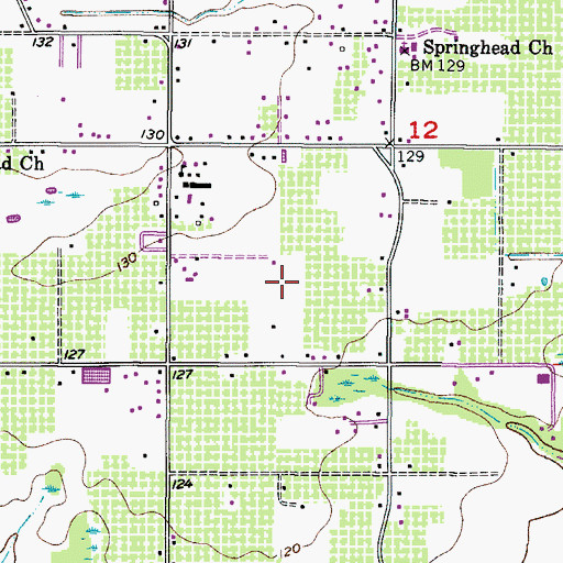 Topographic Map of Trapnell Oaks, FL