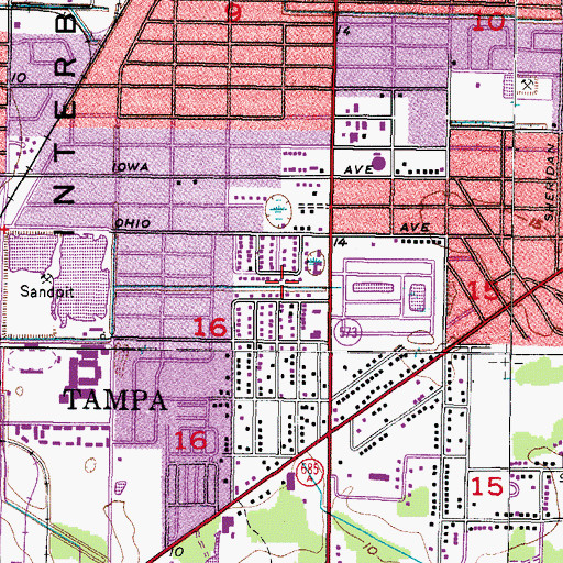 Topographic Map of Treasure Park, FL