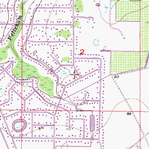 Topographic Map of Tropical Acres South, FL