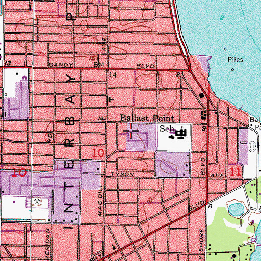 Topographic Map of Tropical Terrace, FL