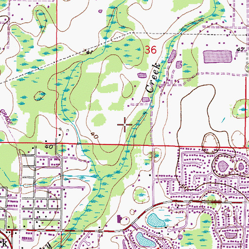 Topographic Map of Turtle Creek, FL