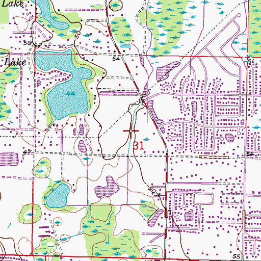 Topographic Map of Turtle Crossing, FL