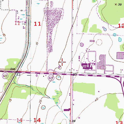 Topographic Map of Tuscany Bay, FL