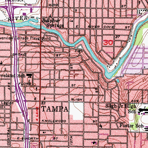 Topographic Map of Valmar, FL