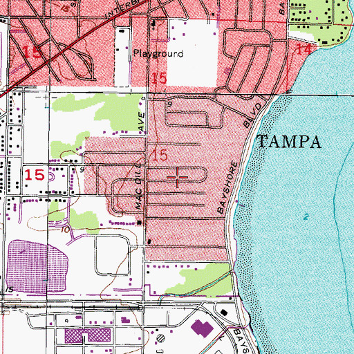 Topographic Map of Van Eyck, FL