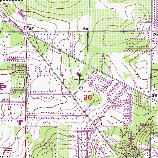 Topographic Map of Van Sant, FL