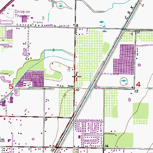 Topographic Map of Venetian at Bay Park, FL