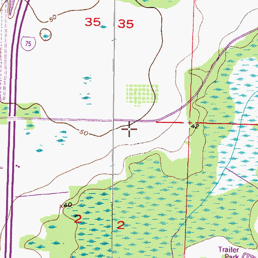 Topographic Map of Ventana North, FL