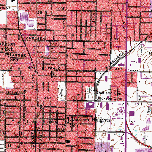 Topographic Map of Vestas Court, FL