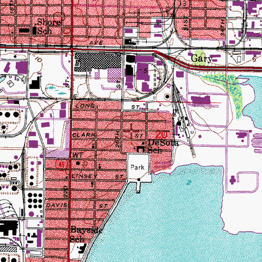 Topographic Map of Vicente Guerra, FL