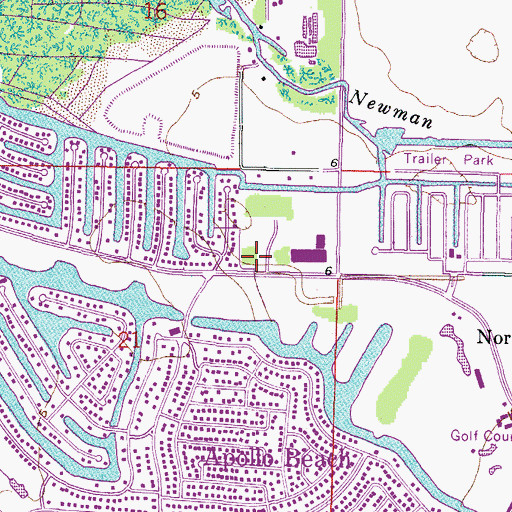Topographic Map of Villa Di Treviso, FL