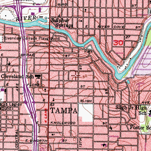 Topographic Map of Villa Questol, FL