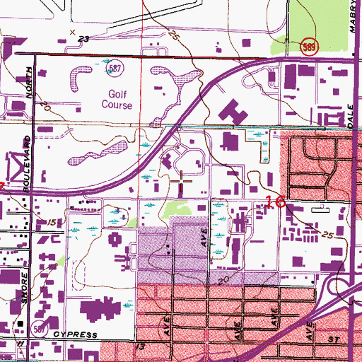 Topographic Map of Villa Sonoma at International Plaza, FL