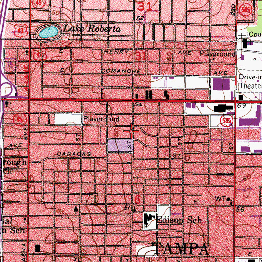 Topographic Map of Wagner Place, FL