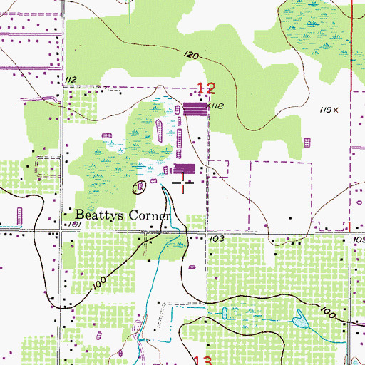 Topographic Map of Walden Lake, FL