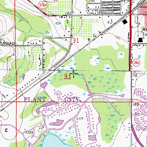 Topographic Map of Walden Lake Fairway Villas, FL
