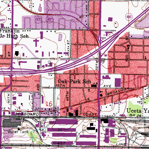 Topographic Map of Wallis, FL