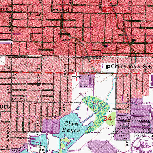Topographic Map of Gulfwinds Post Office, FL