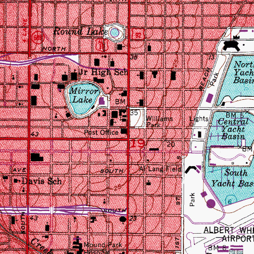 Topographic Map of Open Air Post Office, FL