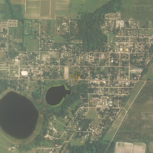 Aerial/Satellite Image of Wimauma Post Office, FL