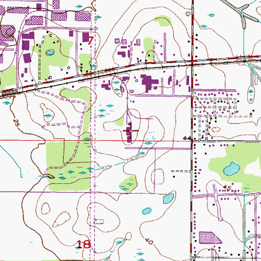 Topographic Map of Hillsborough Academy, FL