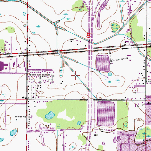 Topographic Map of Hillsborough Community College, FL