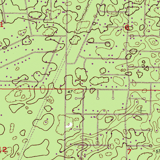 Topographic Map of Mary Giella Elementary School, FL