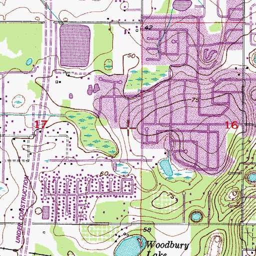 Topographic Map of Schmidt Elementary School, FL