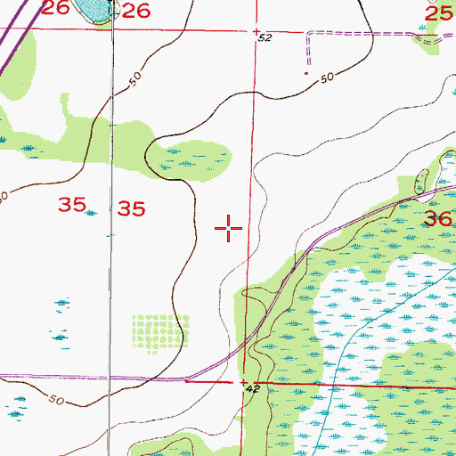 Topographic Map of Shields Middle School, FL