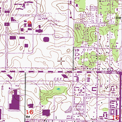 Topographic Map of Terrace Community Middle School, FL