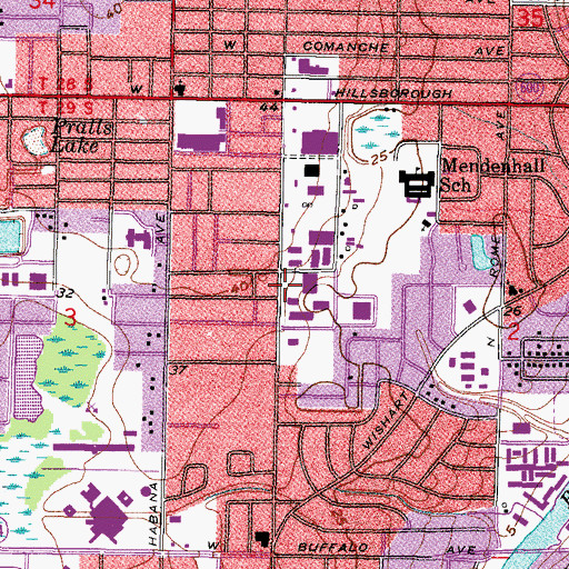 Topographic Map of Trinity School for Children Upper Division, FL