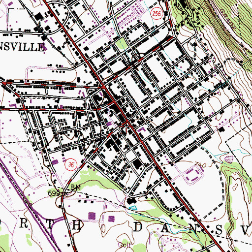 Topographic Map of James Jackson Hose Company Number 2, NY