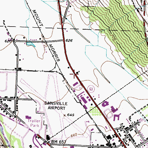 Topographic Map of Grace Baptist Church, NY