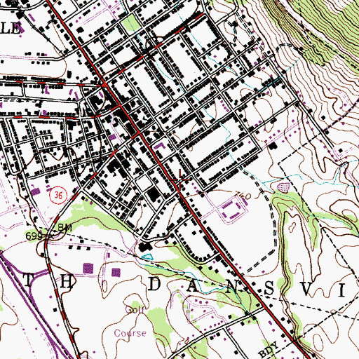Topographic Map of New Apostolic Church, NY