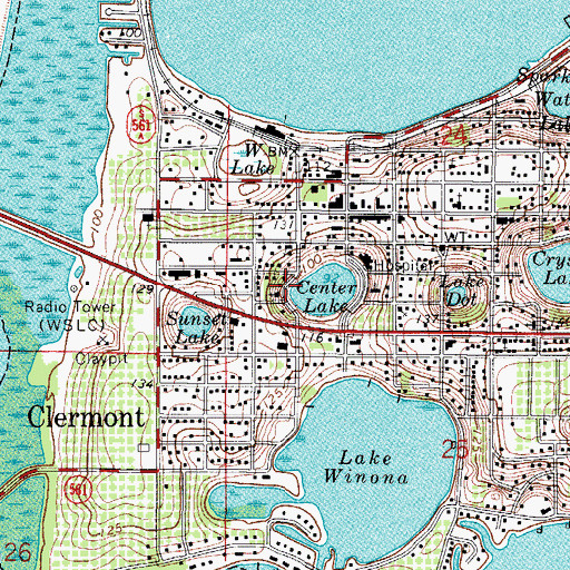 Topographic Map of Noah's Ark, FL
