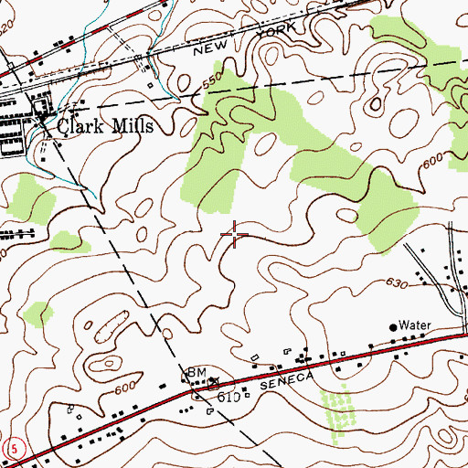 Topographic Map of Applewood Community, NY