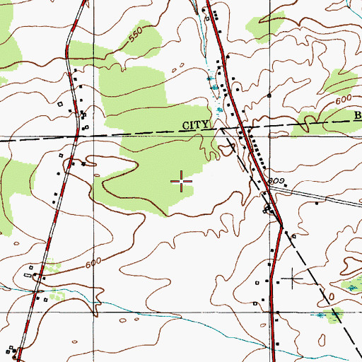 Topographic Map of Camelot Village, NY