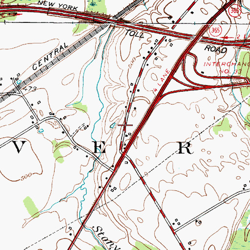 Topographic Map of Willow Place, NY