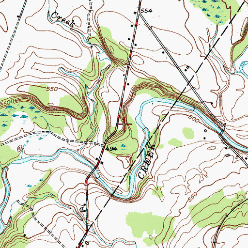 Topographic Map of Maple Grove, NY