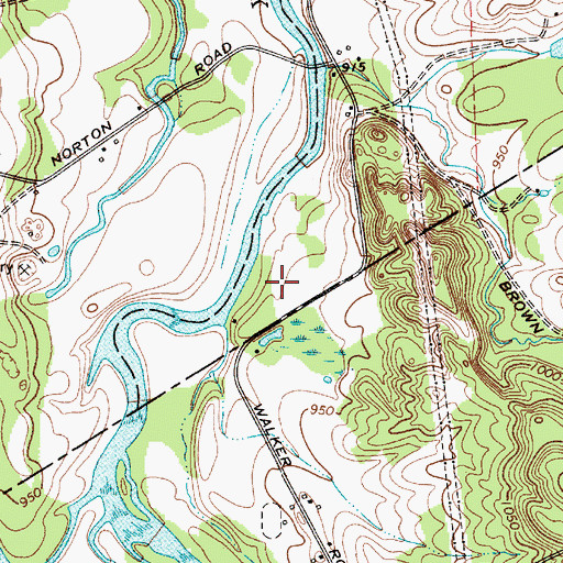 Topographic Map of Maple Lane Mobile Home Park, NY