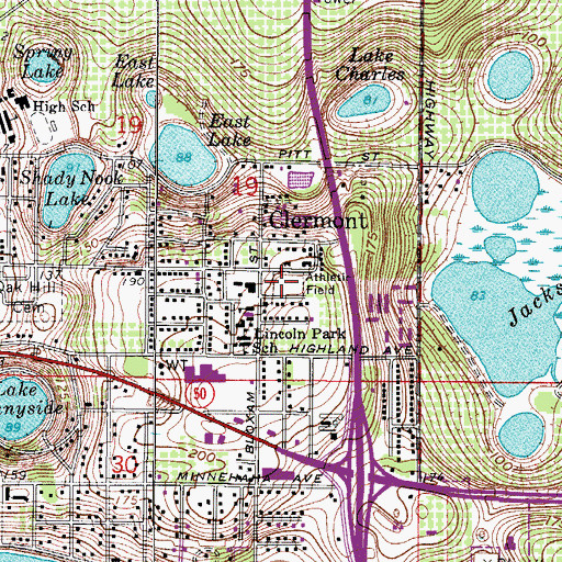 Topographic Map of William McKinley Park, FL