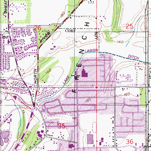Topographic Map of Gubser Elementary School, OR
