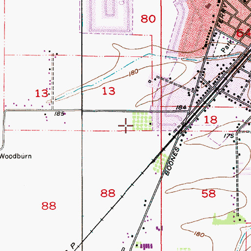Topographic Map of Heritage Elementary School, OR