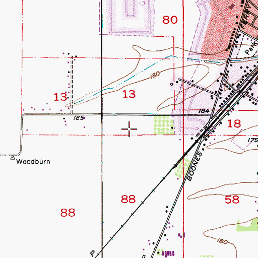 Topographic Map of Valor Middle School, OR