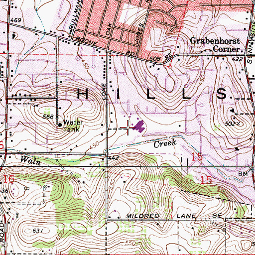 Topographic Map of Sumpter Elementary School, OR