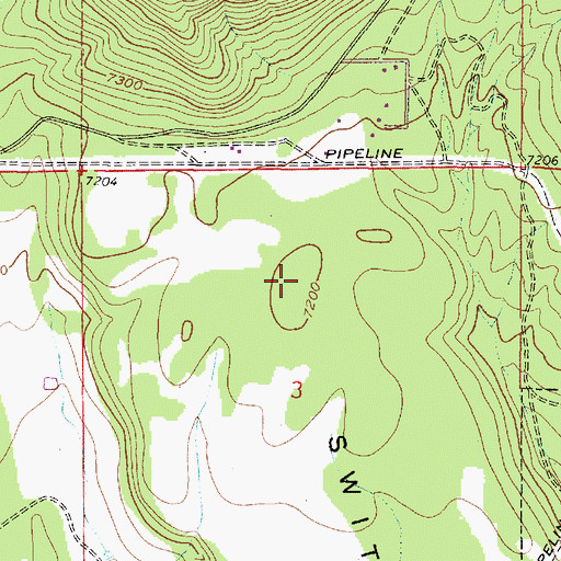 Topographic Map of McMillan Mesa, AZ