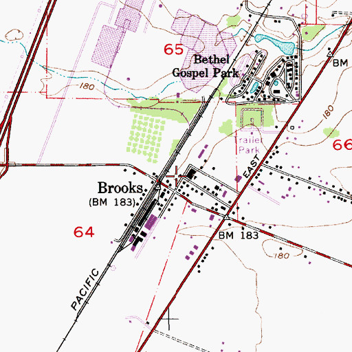 Topographic Map of Willamette Valley Christian School, OR