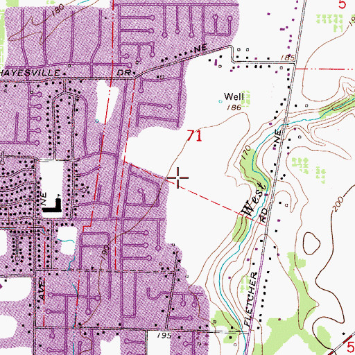Topographic Map of Yoshikai Elementary School, OR