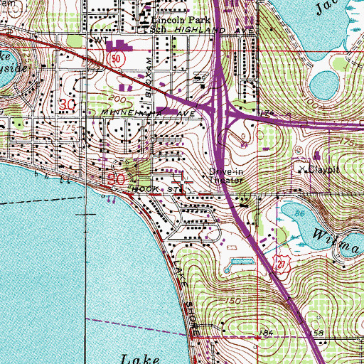 Topographic Map of Real Life Christian Church, FL